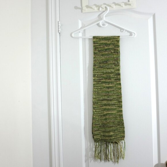 COPY - Peruvian Alpaca Genuino Marled Knit Scarf with Fringe Soft winter Access… - Picture 1 of 6